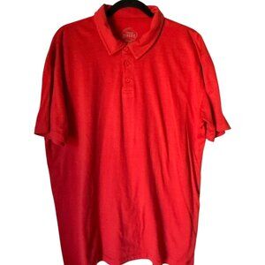 True Classic Red Polo Shirt X-Large Premium Cotton Polyester Blend Short Sleeve
